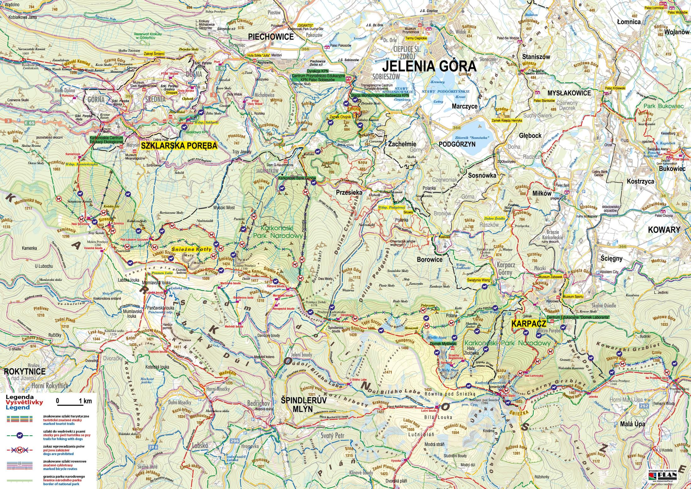 karkonoski park narodowy mapa