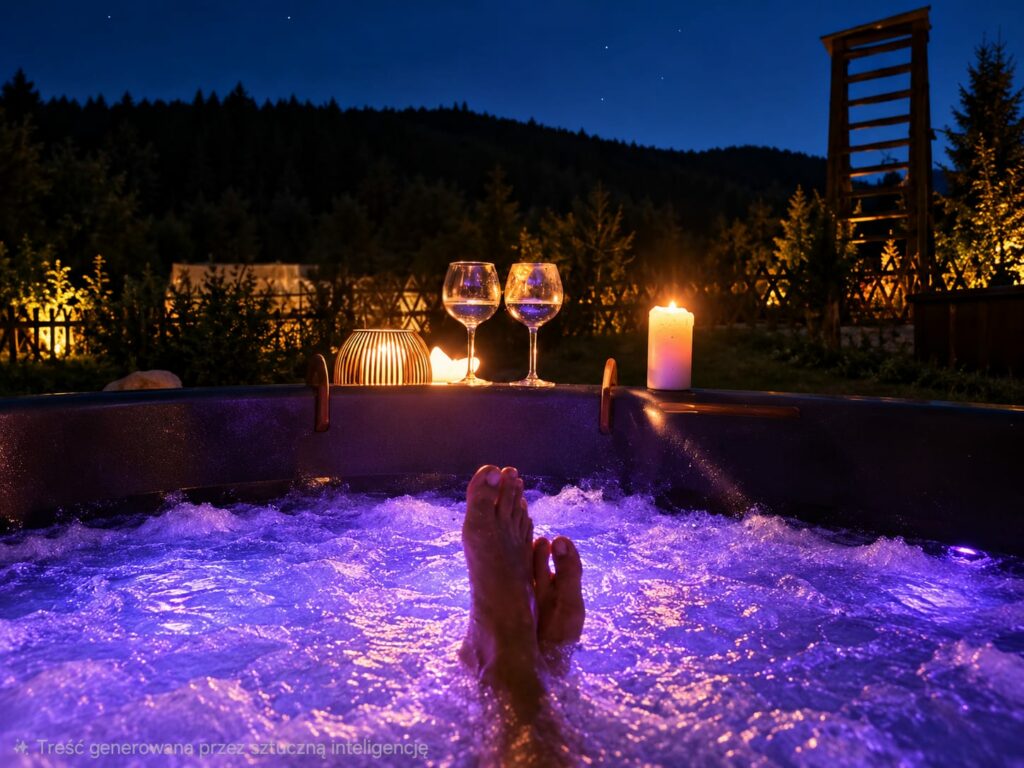 bania z hydromasażem w strefie SPA - Zacisze pod Śmielcem